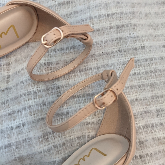 Lulu's Nude Vegan Leather Heels - Picture 11 of 15